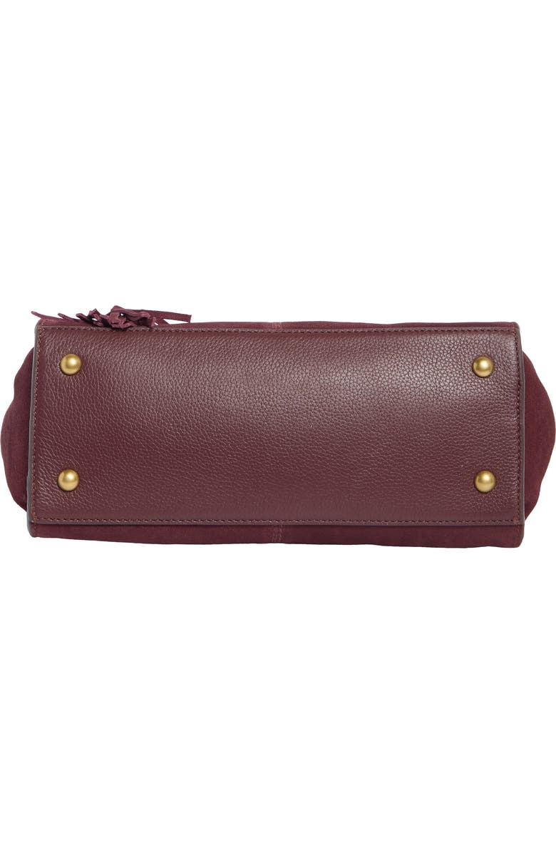 Vince Camuto Aleah Leather Satchel, Alternate, color, Red 01