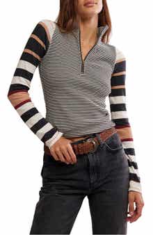Free People Avery Half Zip Top