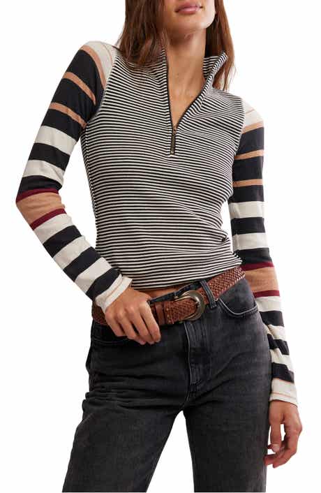 Free People Avery Half Zip Top