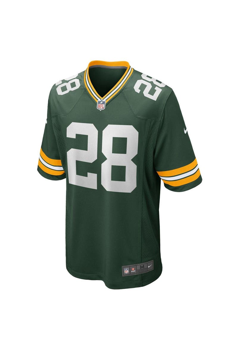 Men's Nike AJ Dillon Green Green Bay Packers Team Game Jersey, Alternate, color, Green