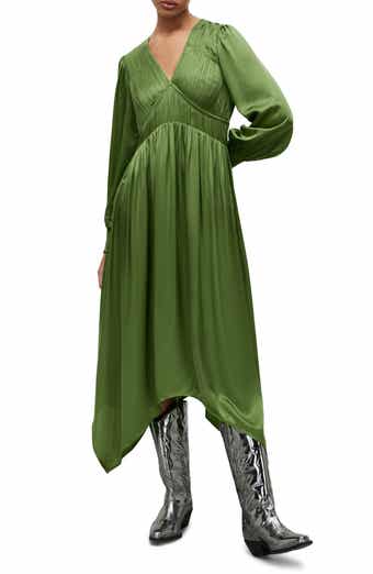 Estelle Long Sleeve Asymmetric Hem Dress