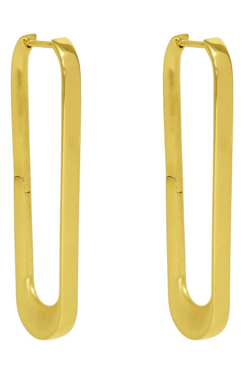 Crosby Drop Hoop Earrings