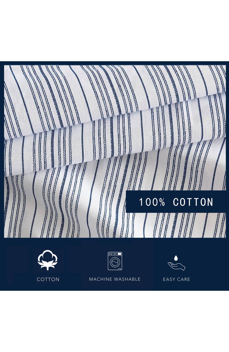 Nautica Beaux Stripe Set of 2 Pillowcases, Alternate, color, Dark Blue