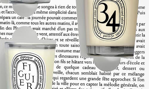 Diptyque Surprice Book Set 3 Miniature Candles In Neutral