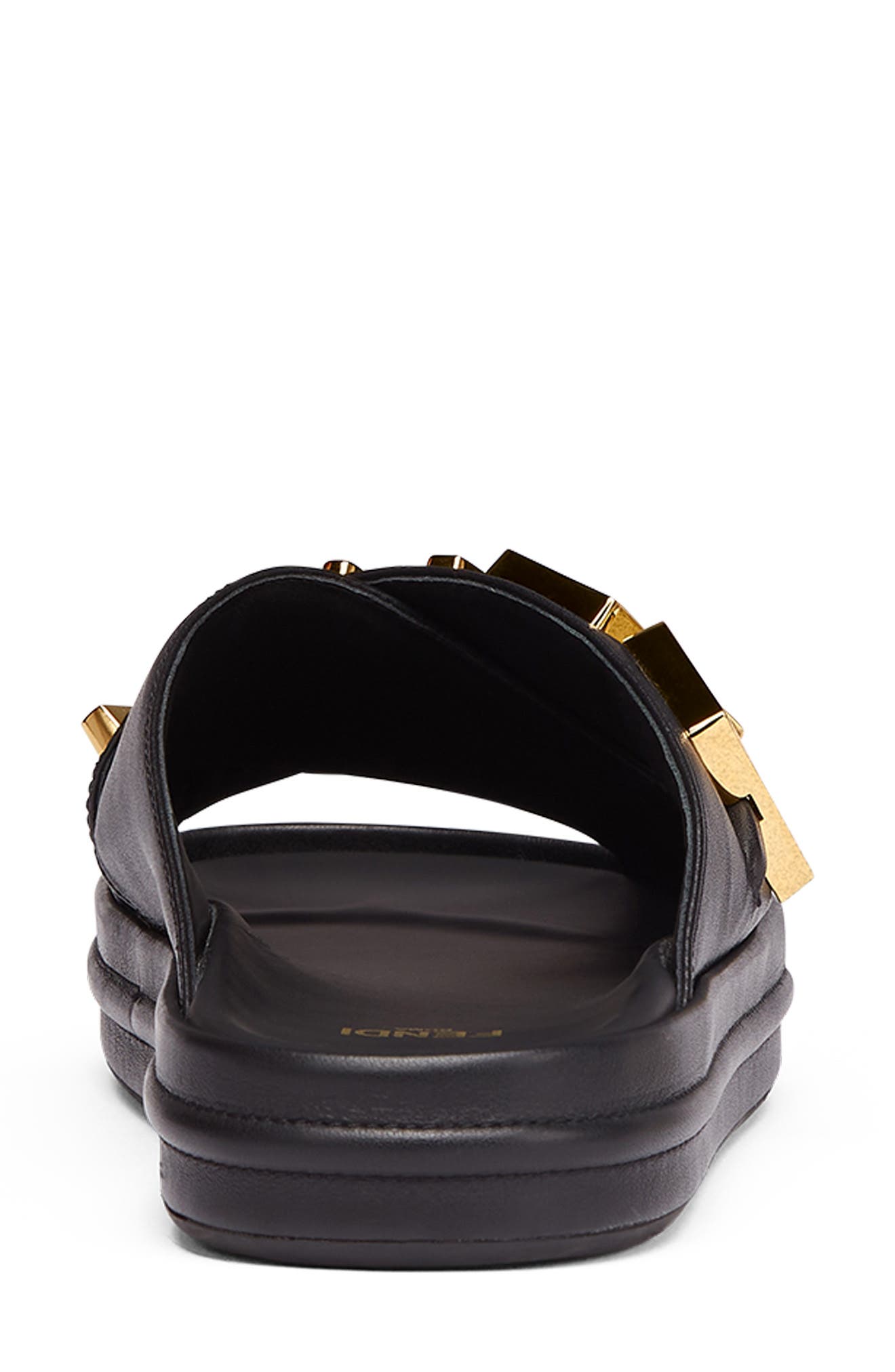 Fendi graphy Platform Slide Sandal, Alternate, color, 