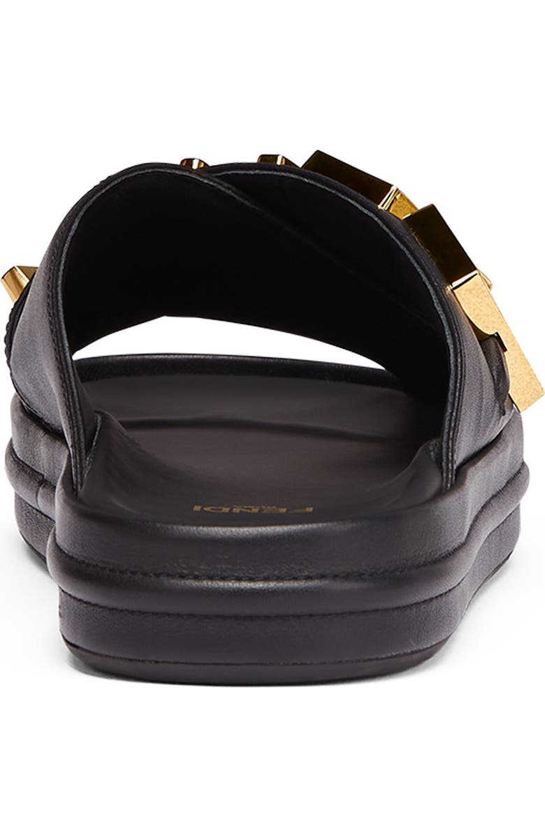 Fendi graphy Platform Slide Sandal, Alternate, color,