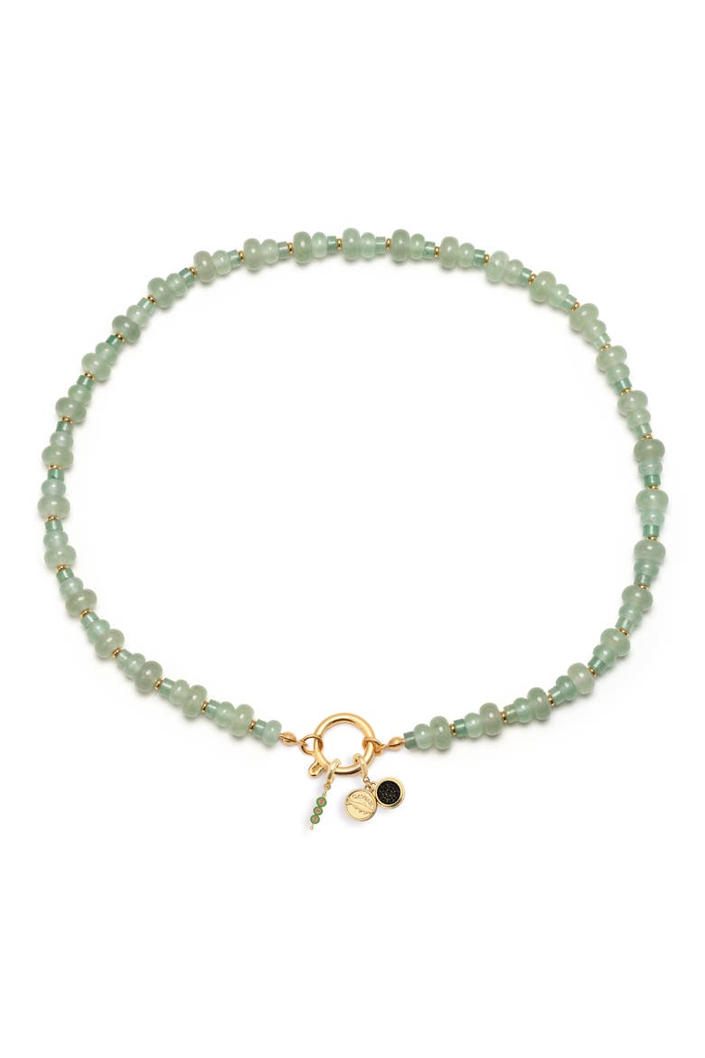 Dinner Party Charm Necklace (Nordstrom Exclusive), Main, color, GREEN