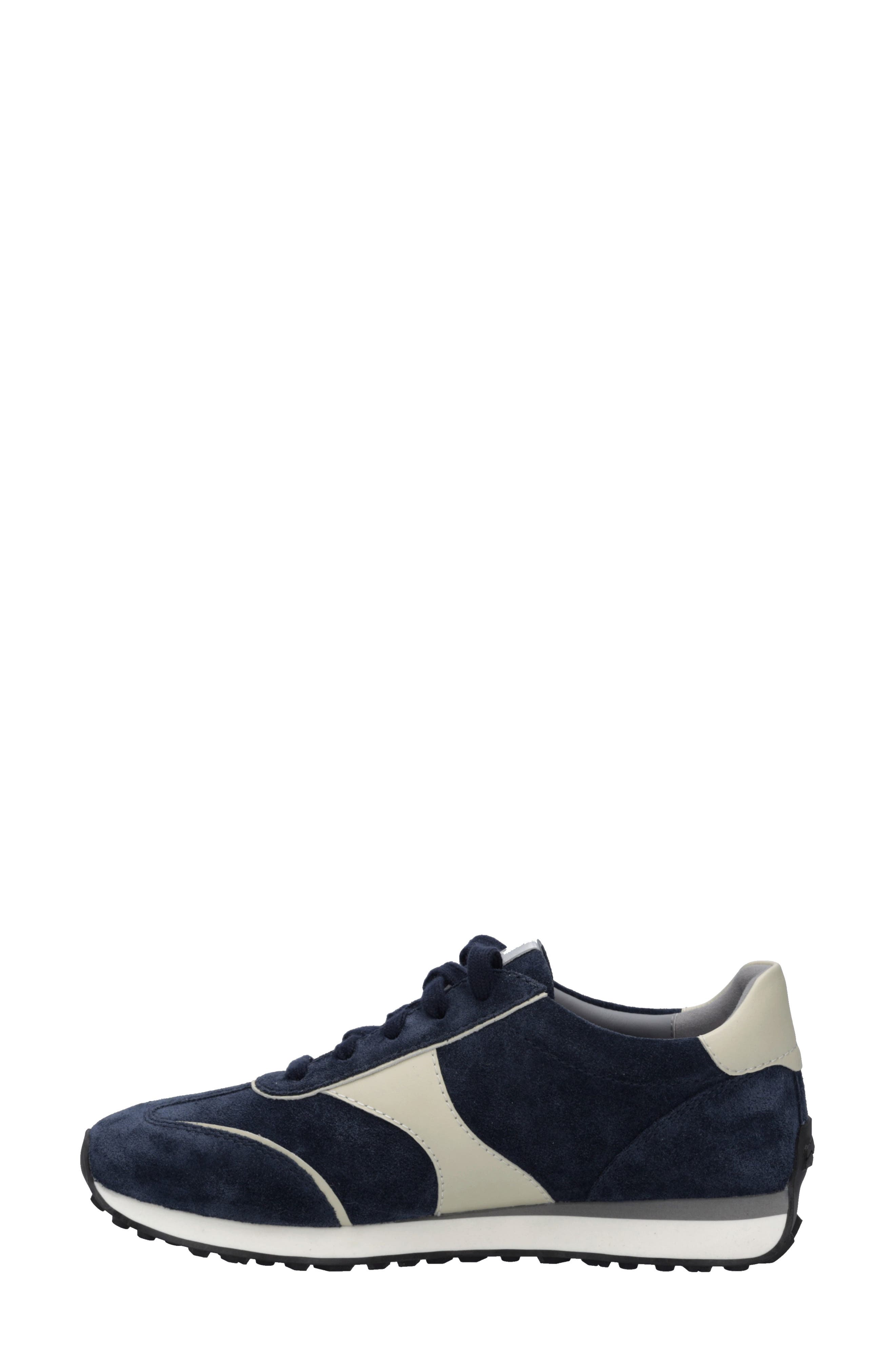 Miley 01 Leather Sneaker, Alternate, color, INDIGO