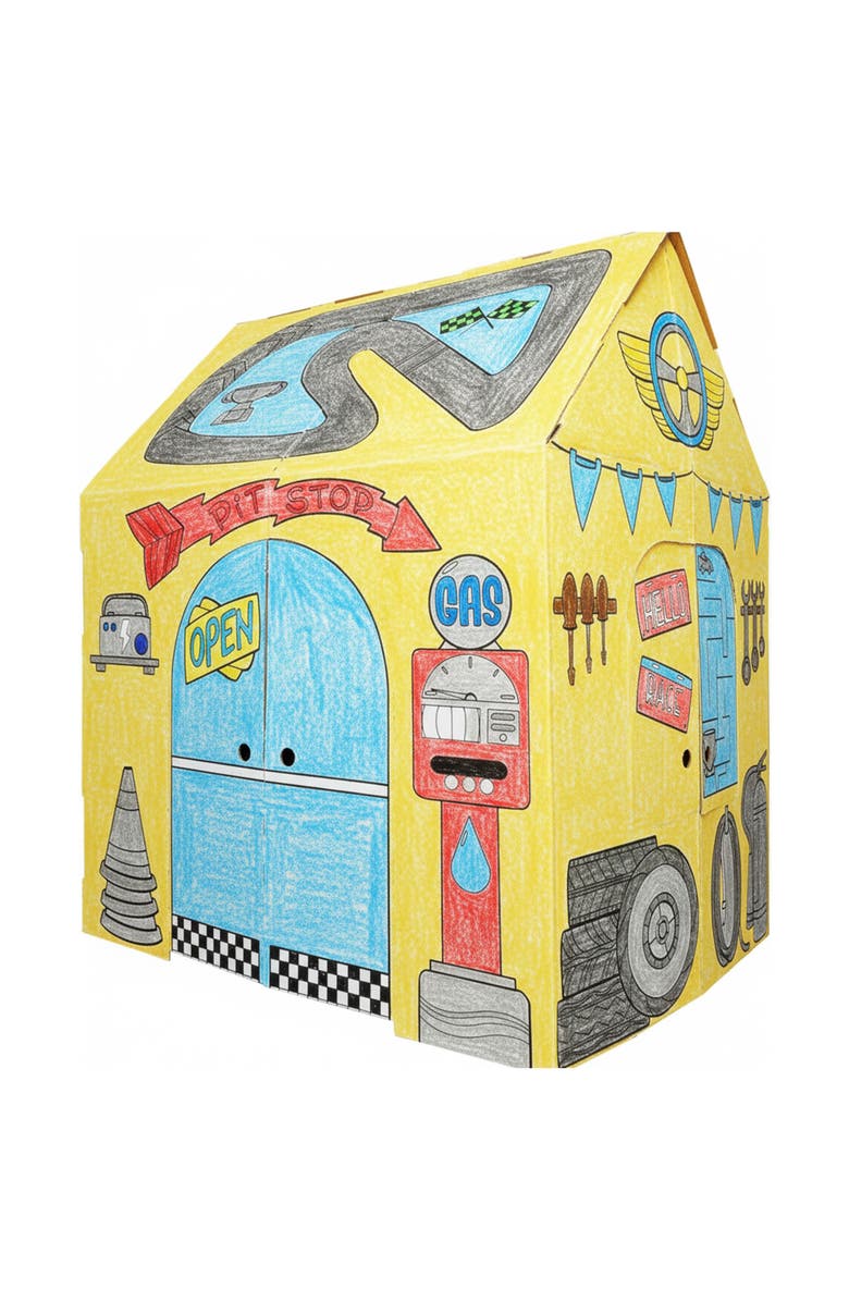Easy Playhouse Garage Kids Art And Craft, Alternate, color, Multicolored