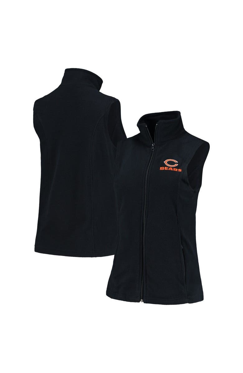 DUNBROOKE Women's Dunbrooke Navy Chicago Bears Houston Fleece Full-Zip Vest, Alternate, color, 