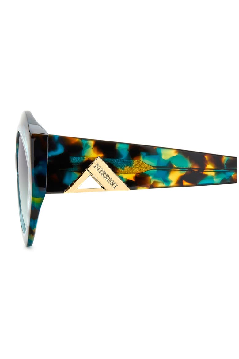 56mm Oval Sunglasses, Alternate, color, GREEN HAVANA