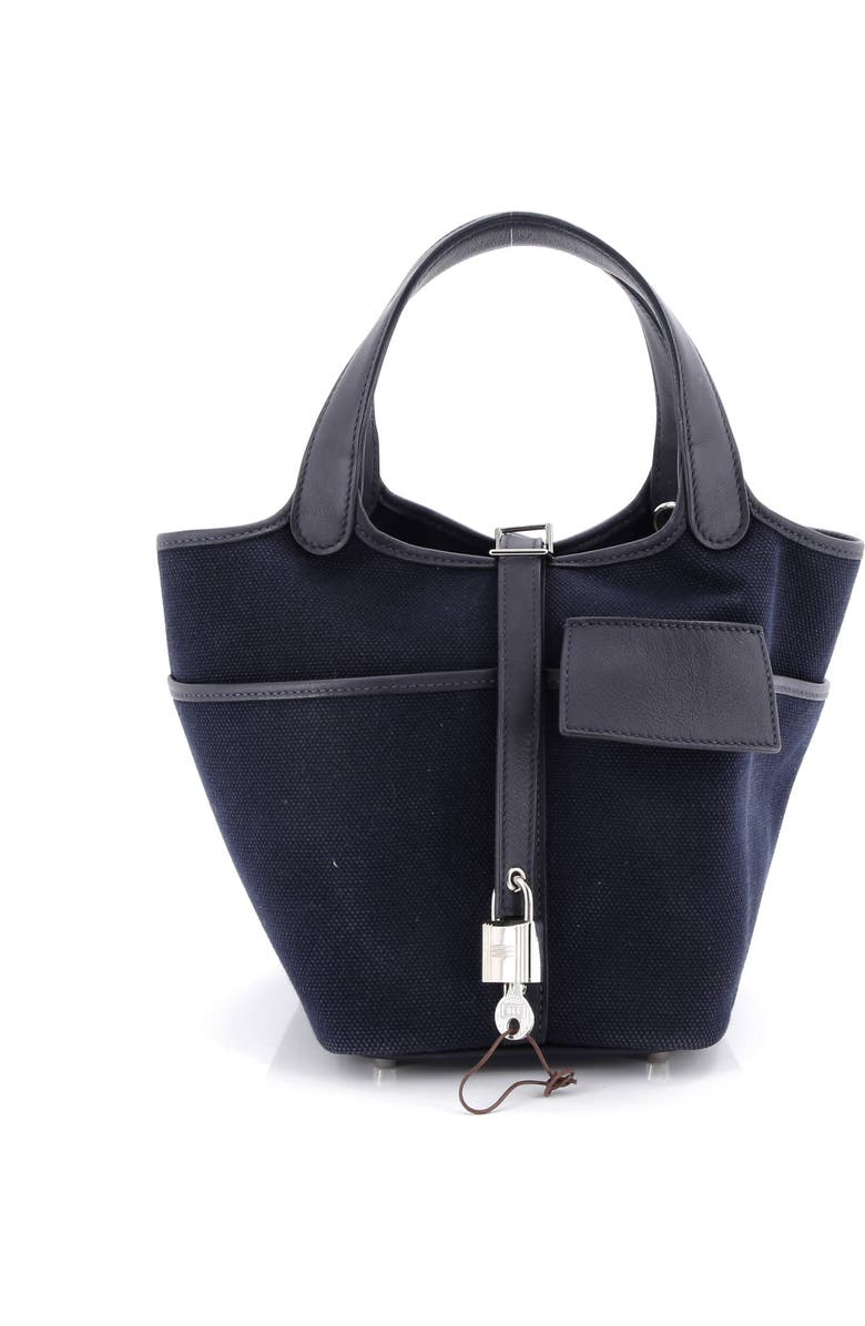 Pre-Owned Hermes Cargo Picotin Lock Bag Canvas and Swift PM, Main, color,