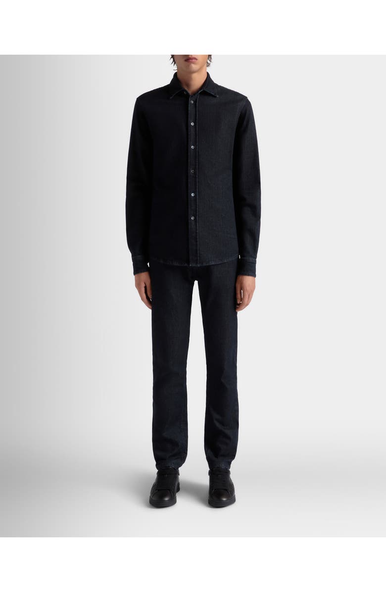 Bally Adrien Brody Travel Collection Long Sleeve Shirt, Alternate, color, Blue