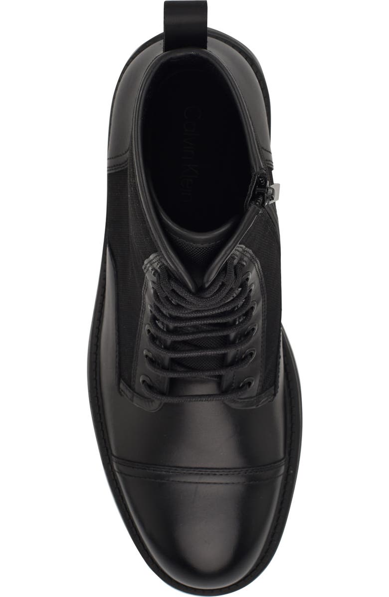Calvin Klein Domly Lace-Up Cap Toe Boot, Alternate, color,