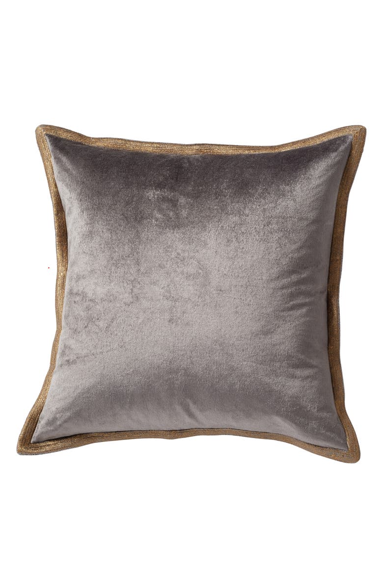 Michael Aram Metallic Trim Velveteen Accent Pillow, Main, color, 