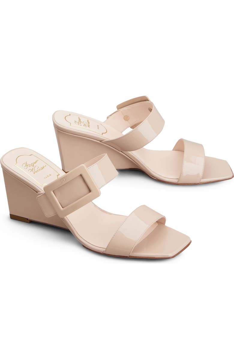 Roger Vivier Belle Vivier Wedge Sandal, Alternate, color, Collant