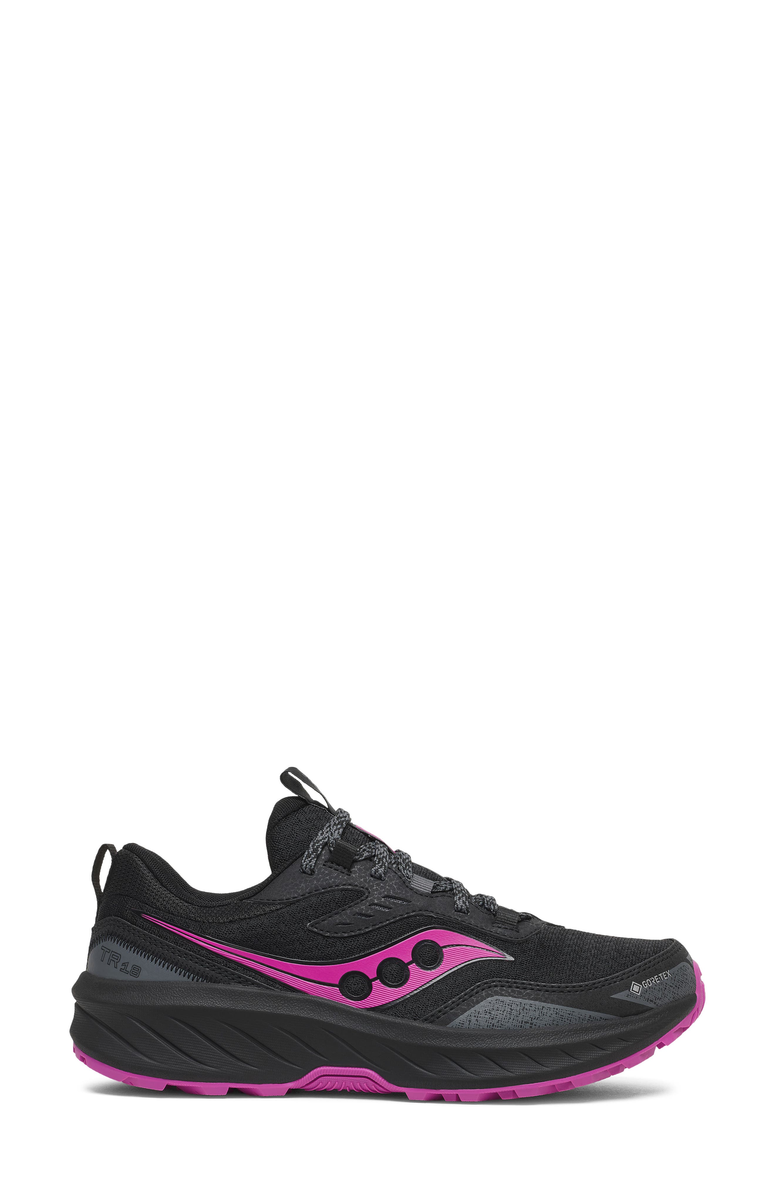 Excursion TR18 Gore-Tex Waterproof Trail Running Shoe, Alternate, color, BLACK/ MULBERRY