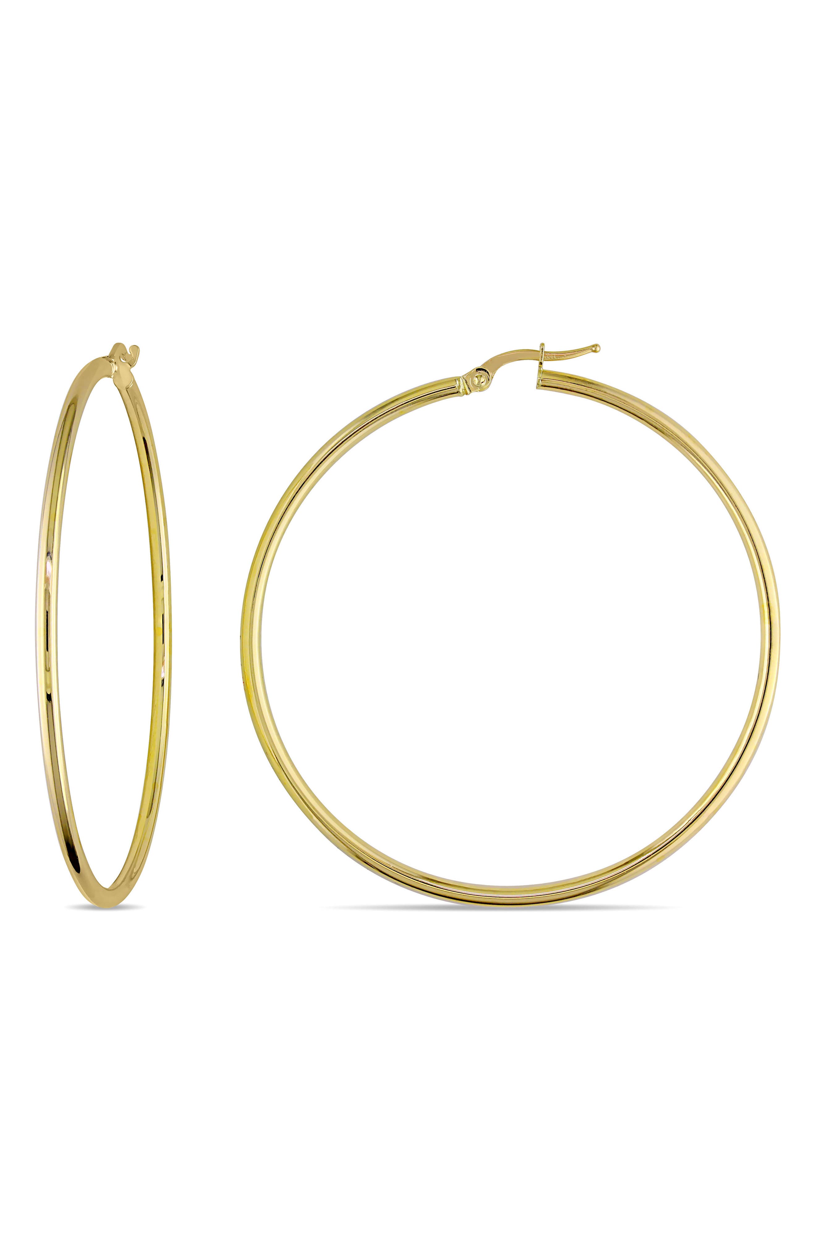 DELMAR Polished Hoop Earrings