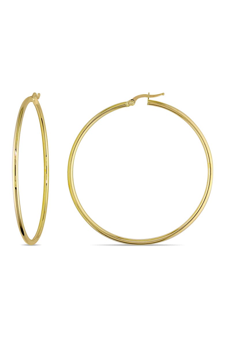 Polished Hoop Earrings, Main, color, GOLD
