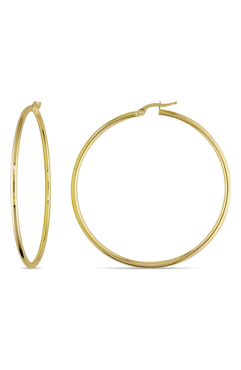 DELMAR Polished Hoop Earrings, Main, color, 