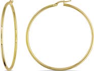 DELMAR Polished Hoop Earrings