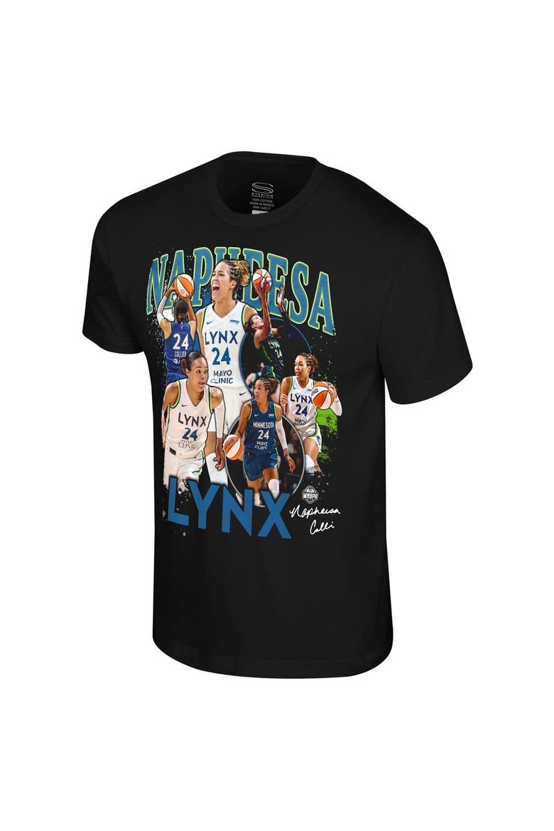 Unisex Stadium Essentials Napheesa Collier Black Minnesota Lynx WNBA Crossroads T-Shirt, Main, color, Black