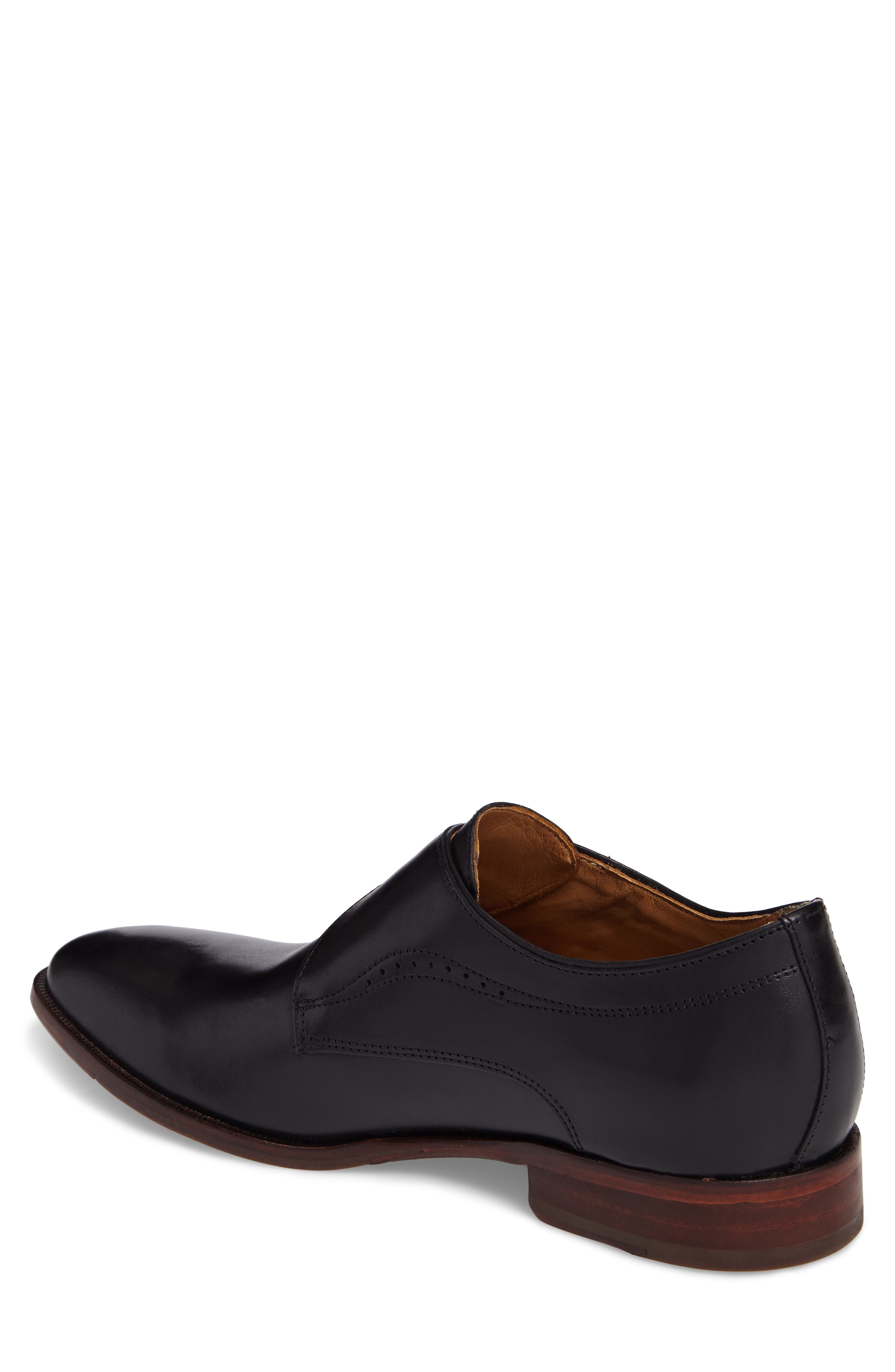 McClain Monk Strap Shoe, Alternate, color, BLACK