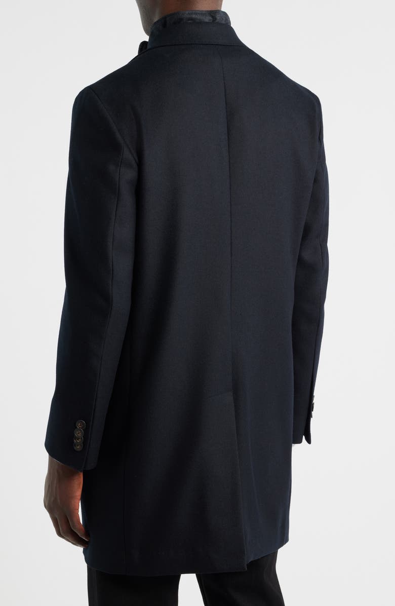 Jack Victor Delroy Wool Topcoat, Alternate, color, Black