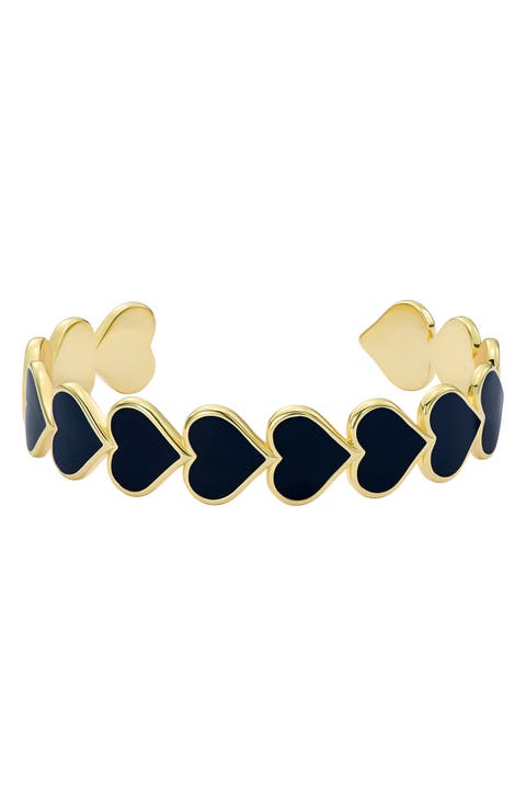 Haidyn Enamel Heart Cuff