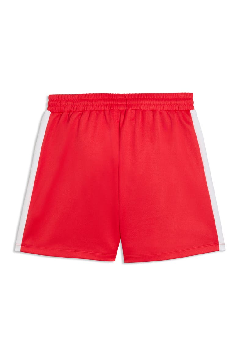 T7 Relzed Pintuck Shorts, Alternate, color, FOR ALL TIME RED