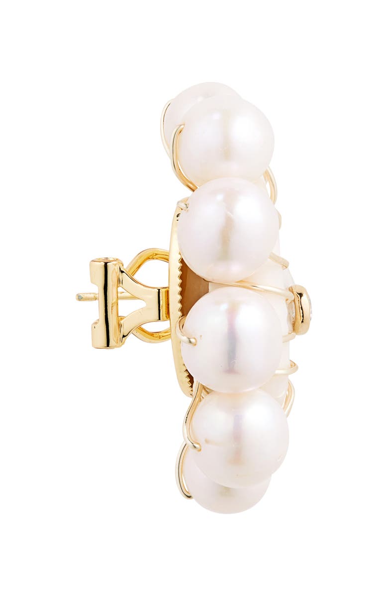 Éliou Lara Shell & Freshwater Pearl Stud Earrings, Alternate, color, 