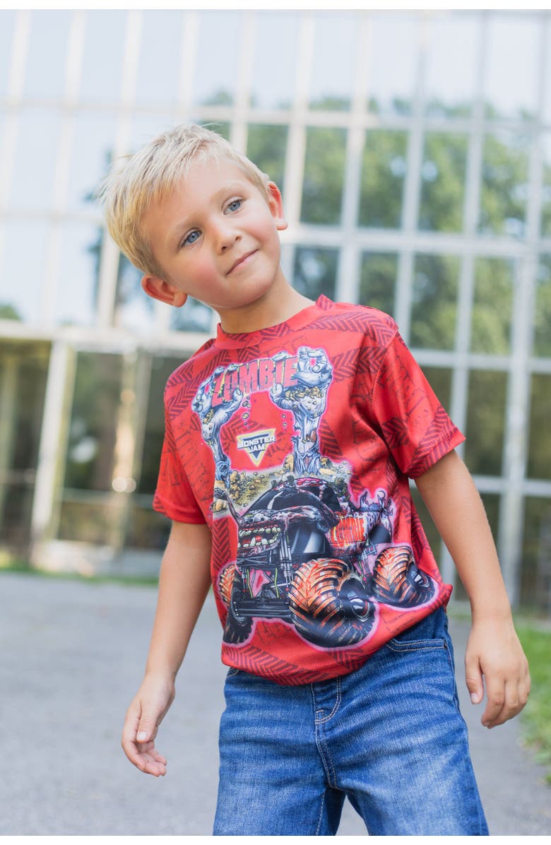 Monster Jam 3-Pack T-Shirts, Alternate, color, Blue / Grey / Brown