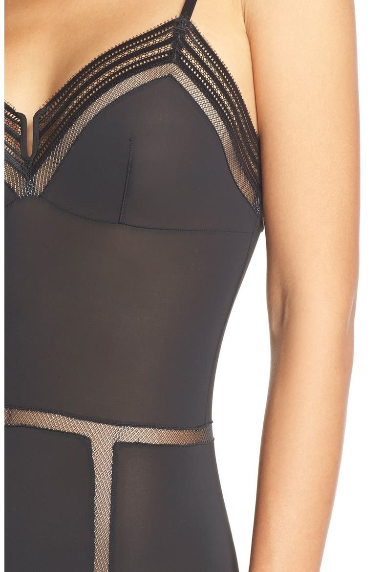 'Rebel' Bodysuit, Alternate, color, BLACK