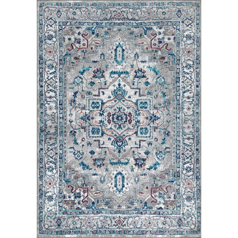 Modern Persian Vintage Medallion Area Rug