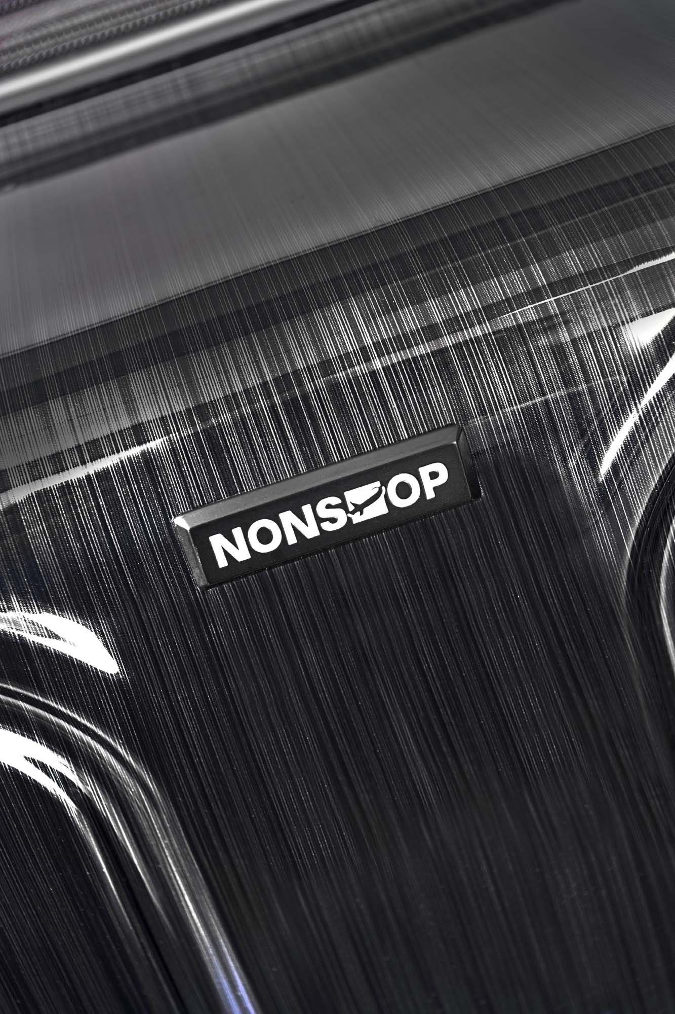 NONSTOP New York Elite Lightweight Expandable 3 Piece spinner Luggage Set  +3 packing cubes, Alternate, color, Charcoal