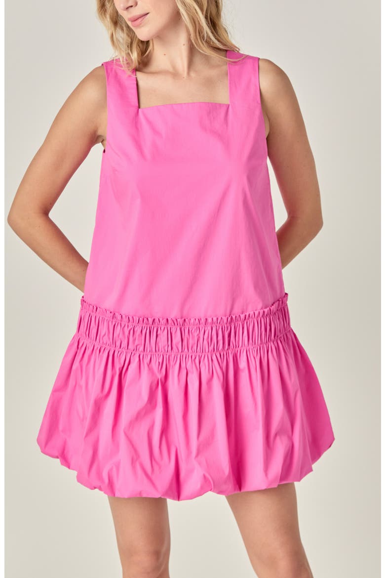 Bubble Skirt Sleeveless Minidress, Alternate, color, PINK