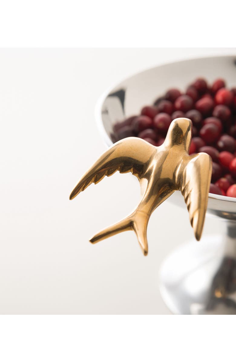 Lunares Dove Bowls, Alternate, color, Silver