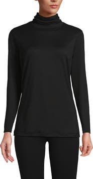 Lands' End Baselayer Cozy Thermaskin Turtleneck Top