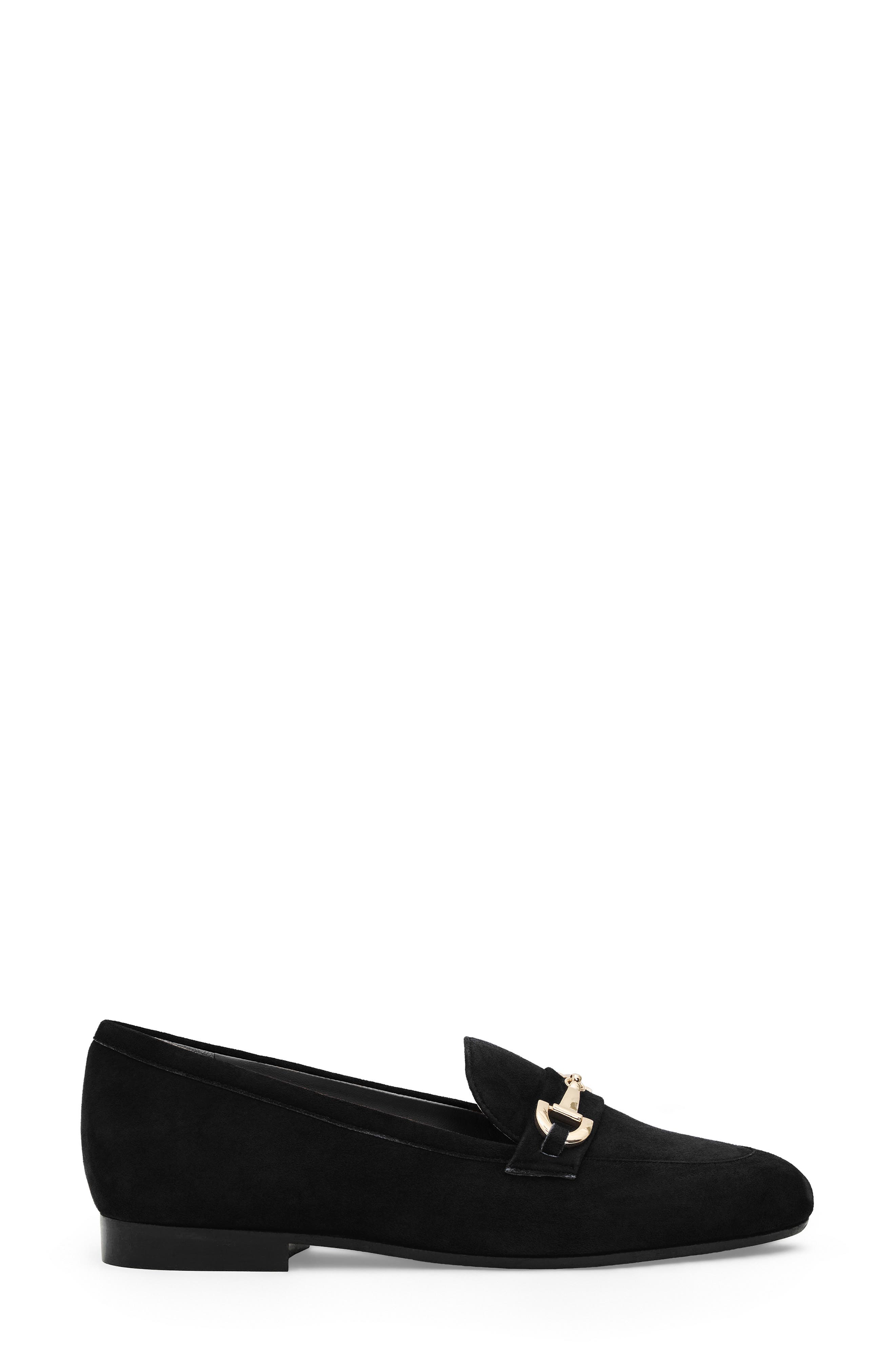 Lumera Bit Loafer, Alternate, color, BLACK SUEDE