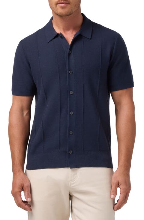 Ashe Cotton Blend Performance Button-Up Sweater