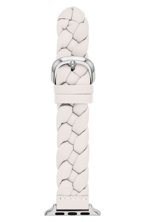 braided leather 18mm Apple Watch® watchband