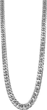 Adornia Water Resistant Cuban Chain Necklace