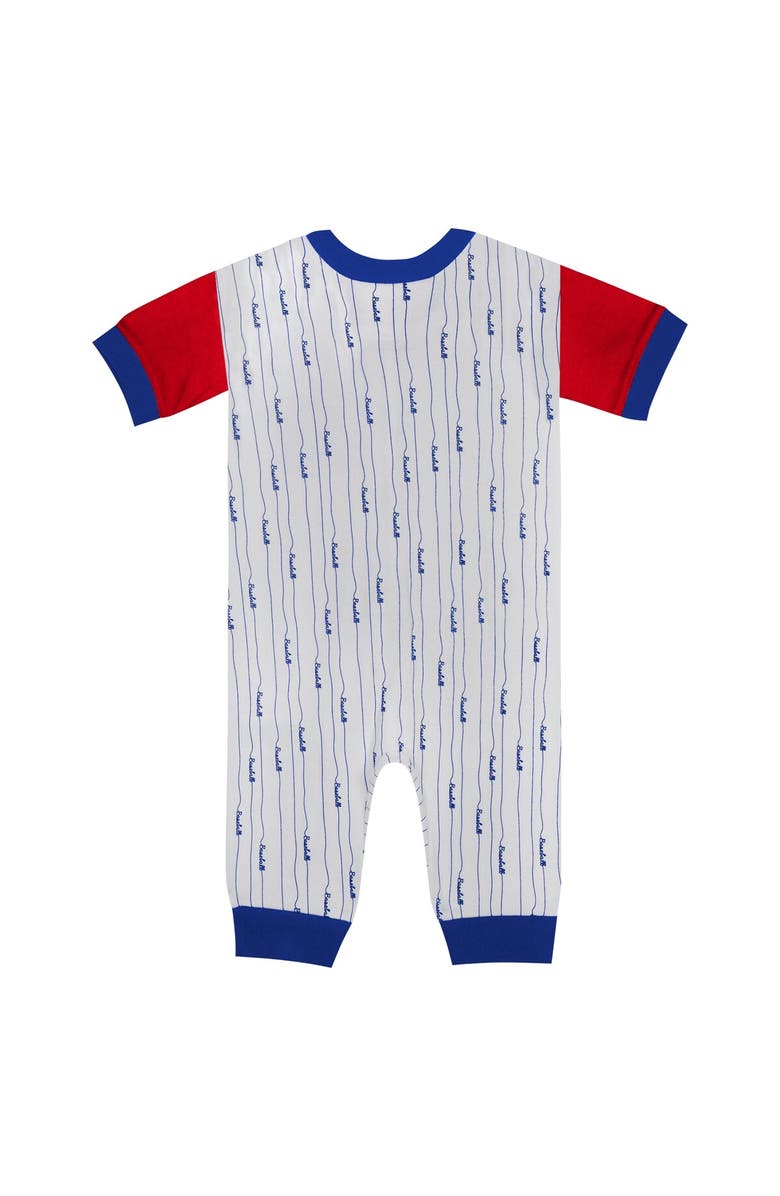 Outerstuff Infant Fanatics Branded White Chicago Cubs Logo Best Series Full-Snap Jumper, Alternate, color, 