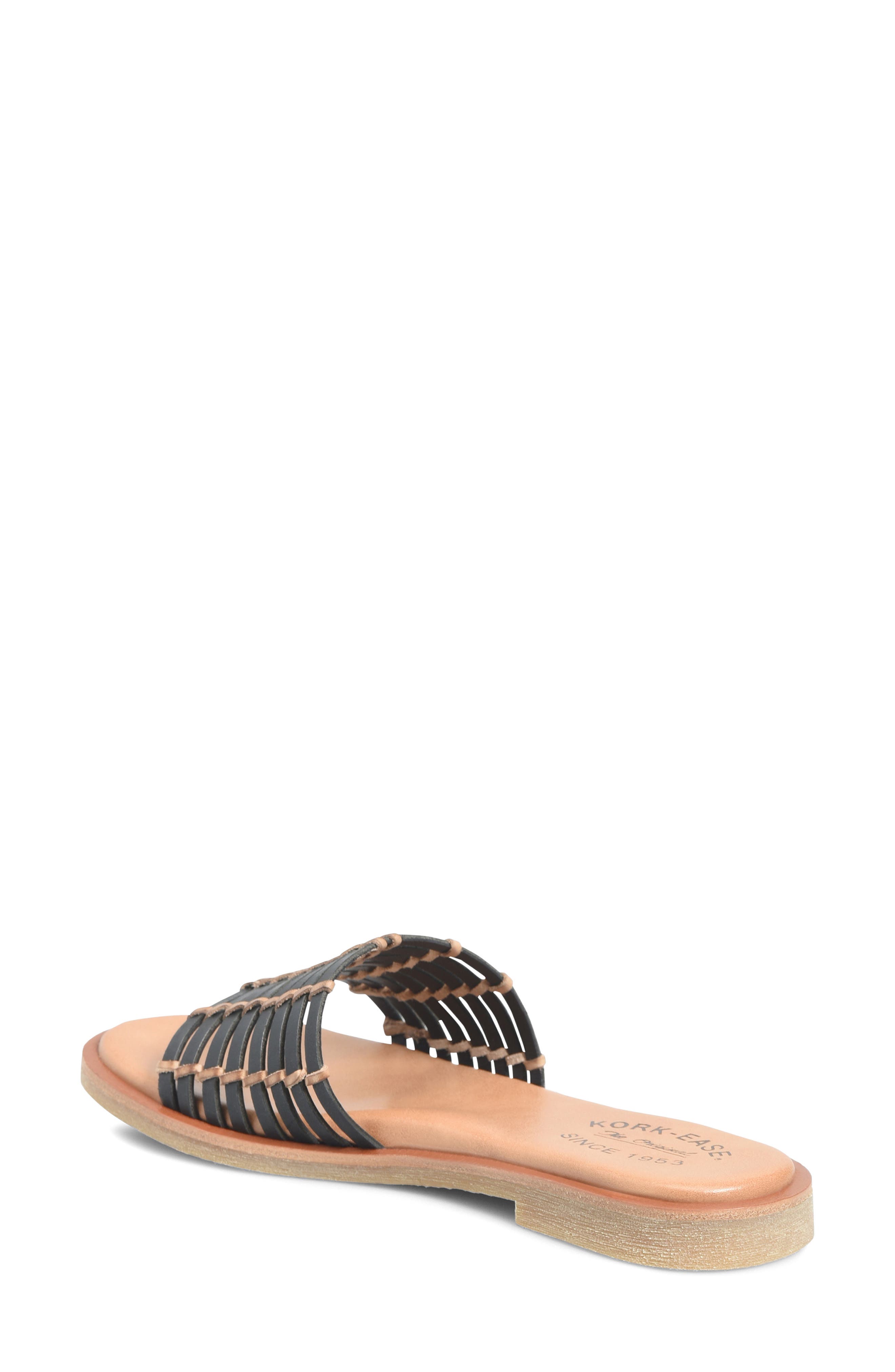 Kork-Ease<sup>®</sup> Deja Slide Sandal, Alternate, color, Black Leather