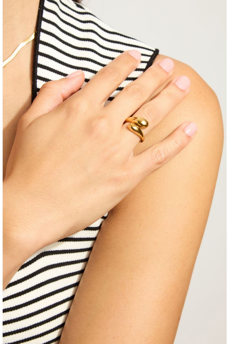 Water Resistant Wrap Ring, Alternate, color, GOLD