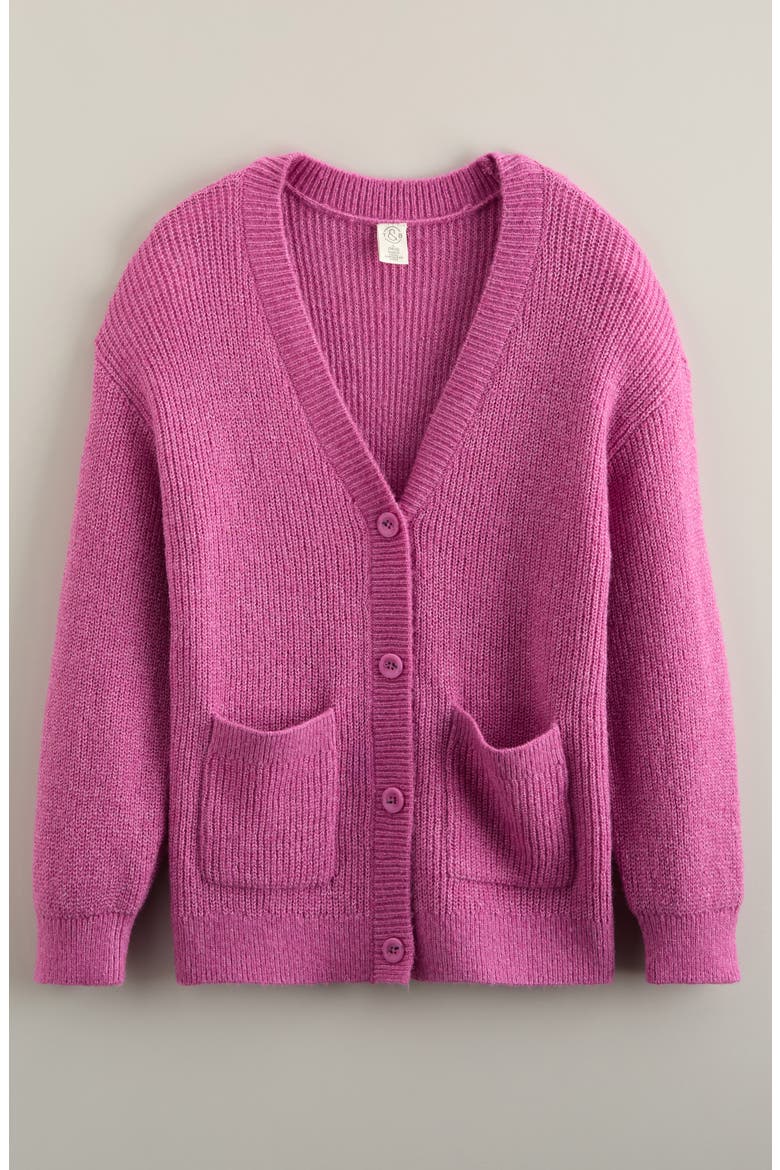 Kids' Oversize Cardigan, Main, color, PINK CROCUS