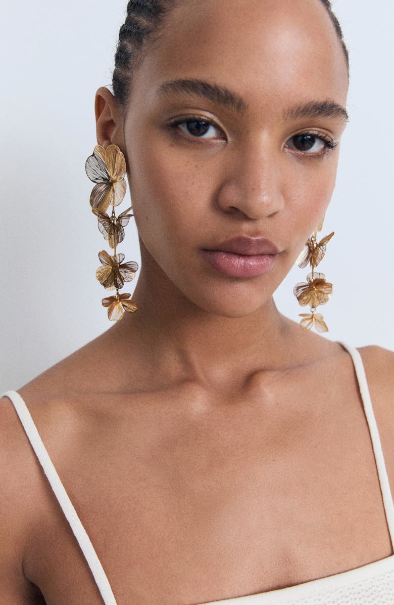 MANGO Ruffle Knit Crop Camisole, Alternate, color, White