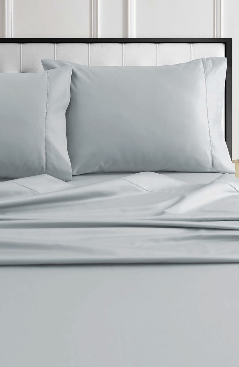 AZORES HOME 1000 Thread Count Cotton Sateen Sheet Set, Alternate, color, Mist