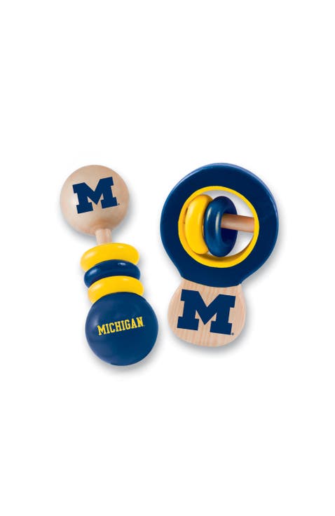 Michigan Wolverines Baby Rattles 2-Pack