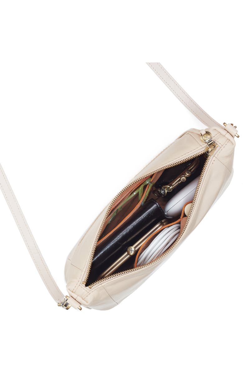 HOBO Darcy Carryall Leather Crossbody Bag, Alternate, color, Pale Flax